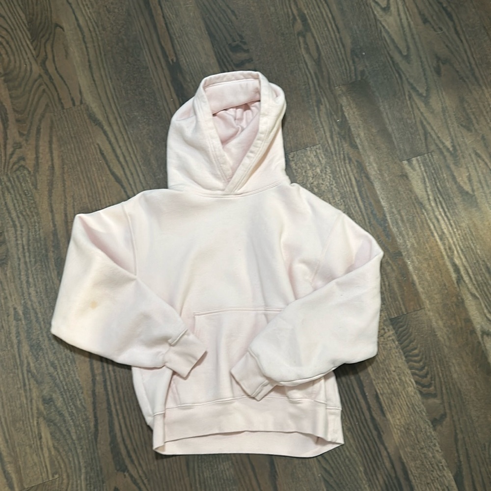 aritzia tna perfect cozy pink hoodie